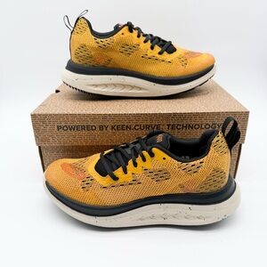 KEEN WK400 Performance Walking Shoes KEEN.CURVE Rocker Mesh Yellow Black 7 NEW